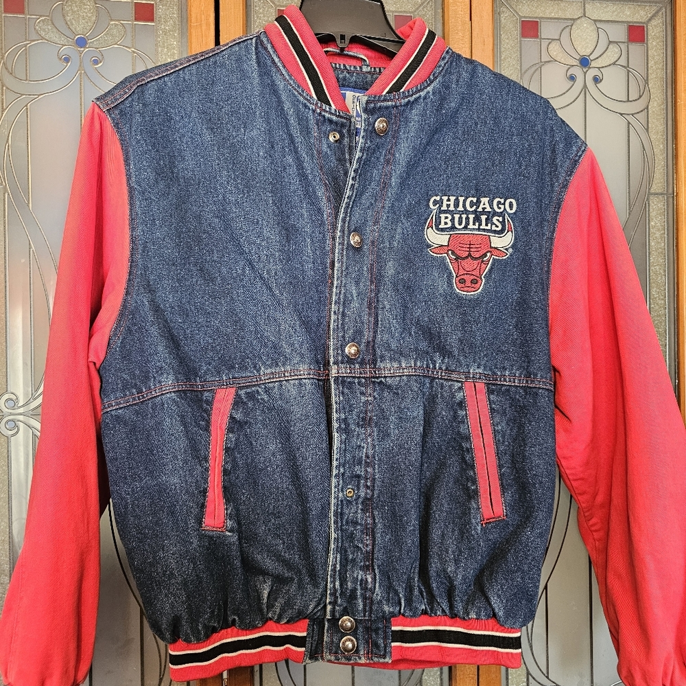 Chicago Bulls Denim starter jacket M